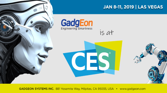 GadgEon is attending CES 2019, Las Vegas, Nevada - United States
